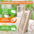 Konex Non-Slip Wooden Two-Sided Hand and Nail Brush, Heavy Duty Fingernail Cleaning Brush (2 Pack)