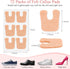 72 Pcs Callus Pads for Feet Soft Felt Callus Cushions for Bottom of Foot U Shape Metatarsal Pads Pain Relief Adhesive Coin Pads Keep Protecting Calluses from Rubbing on Shoes for Women Men Heel Pads
