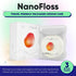 nHAP1000D 42M Something Nice NanoFloss Threader for Teeth, Vegan Dental Floss Thread, Polyester Fiber Waxed with Nano