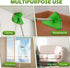 Wall Cleaner Triangle Mop with 82'' Long Handle, 6 Microfiber Chenille Duster Pads