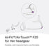 ResMed AirFit/AirTouch F20 Headgear - Replacement CPAP Headgear, Small Pink, Frame System & Full Face Cushion Not