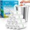Teivio 4 Gallon Strong Clear Trash Bags, 280 Counts Garbage Bags for Bathroom, Small Plastic Bags for Home, Office,