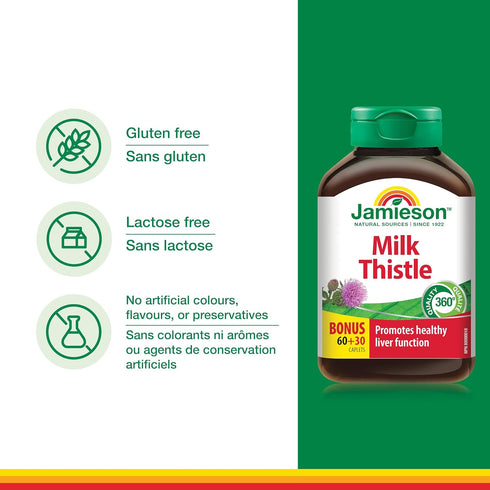 Jamieson Milk Thistle Bonus for Liver Health