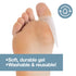 ZenToes Reusable Bunion Relief Protector Guards - Washable Gel Pads for Big Toe, Shield Feet from Friction and Pain