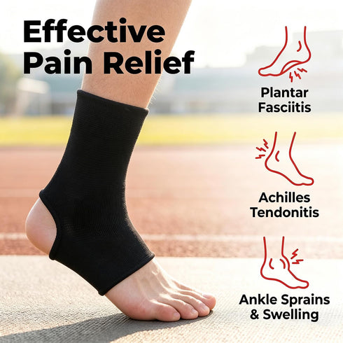 JUSDIQIR Compression Ankle Sleeve, Ankle Brace Compression Support Sleeve for Ankle Joint Pain, Injury Recovery