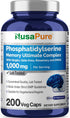 NusaPure Phosphatidylserine Memory Ultimate Complex 1000mg, 200 Vegetarian Caps (Vegan, Non-GMO)