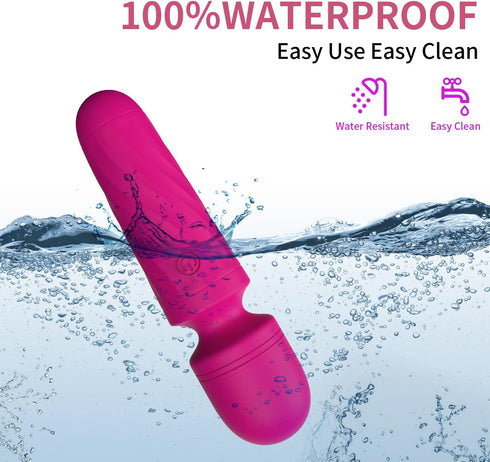 KINGWAND 10 Handheld Personal Mini Massager Tool Waterproof, USB Rechargeable, Vibration - Perfect on Back Legs Hand