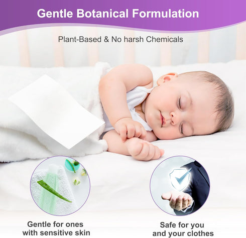 Laundry Detergent Sheets, 200 Loads, Lavender Scent, Compact, Lightweight, Eco-Friendly, Hypoallergenic, Portable