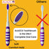 4 Pack Comfort Hold Travel Toothbrush, Folding Medium Bristle Brushes, Compact Size, TSA Approved