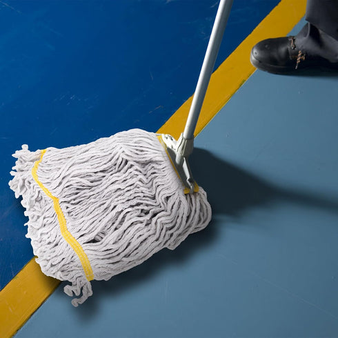 KeFanta 3 Pack Heavy Duty Commercial Mop Head Replacement, Looped End Cotton Mop Heads for Floor Cleaning