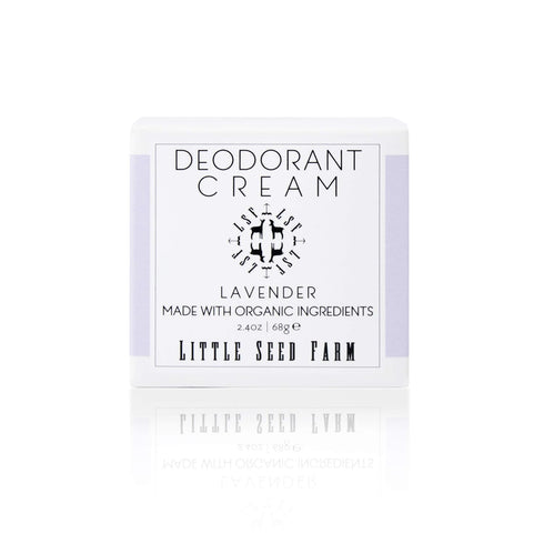 Little Seed Farm All Natural Deodorant Cream, Aluminum Free, 2.4 Ounce - Lavender for Women or Men