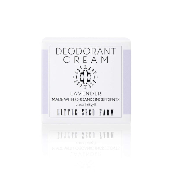 Little Seed Farm All Natural Deodorant Cream, Aluminum Free, 2.4 Ounce - Lavender for Women or Men
