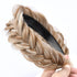 Wide Messy Braided Headband with Teeth, Synthetic Hair Plaited Headband, High Elasticity Braids for Girls & Women