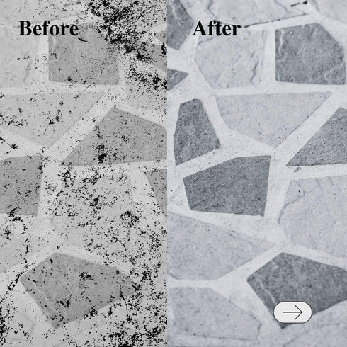 Tough Action Tile & Grout Deep Cleaning Spray and Refill - Biodegradable, Cleans & Enhances Color of Stone Without