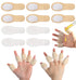 Thrymme 10 Pcs Finger Splints, Reusable Castor oil Finger Wrap for Thumb & Joint Pain Relief, Soft Cotton