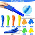 YudeWater 8Pcs 7-Finger 4 Window Venetian Blind Cleaner Duster Tool, Microfiber Dusting Brush for Wood/Vinyl Blinds