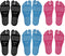 Beach Foot Pads, Barefoot Adhesive Invisible Shoes Stick on Foot Pad Stickers, Anti-Slip Waterproof, 6 Pack