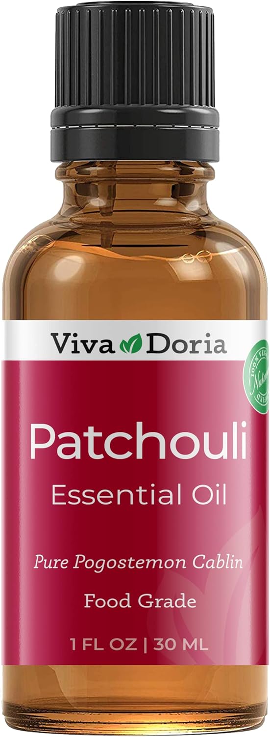 Viva Doria 100% Pure Patchouli Essential Oil - Undiluted, Food Grade - 30 mL (1 Fluid Ounce)