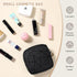 4.5" Mini Makeup Bag for Women, Small Black Cosmetics Bag for Purse, Portable Pouch with Zipper for Girls