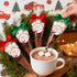 YIXAXKAO 50 Set Hot Chocolate Bar Accessories Cone Cellophane Bag Chocolate Marshmallow Bags with Hot Cocoa Label