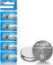 volkate CR1620 3V Lithium Battery, 5 Count Pack CR 1620 3 Volt Button
