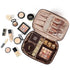 NISHEL Travel Makeup Bag for Women - Cosmetic Organizer Case for Travel-Size Accessories, Bottles, Brushes, and Skin