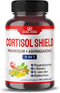 CORTISOL SHIELD 9 in 1, 15,250mg Magnesium + Ashwagandha with Phosphatidylserine, Relaxation Support, 90 Count