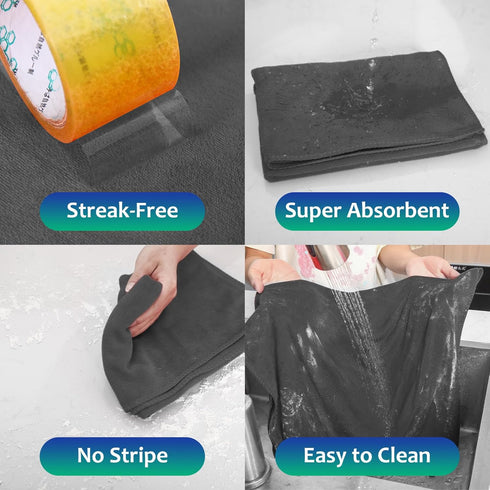 3 Pcs Extra Large Microfiber Cleaning Cloth, 30" x 20", Washable Reusable Towel, Streak Free, Lint Free for Home