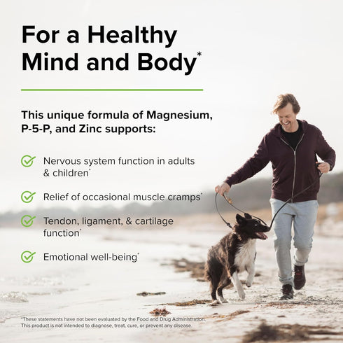 Terry Naturally BioActive Magnesium Complex, 60 Capsules with Vitamin B6 & Zinc