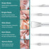 Pedicure Knife Set, Manicure Set, Ingrown Toenail Kit, Top Notch Foot Blade (5 Pcs Leather Case Included)