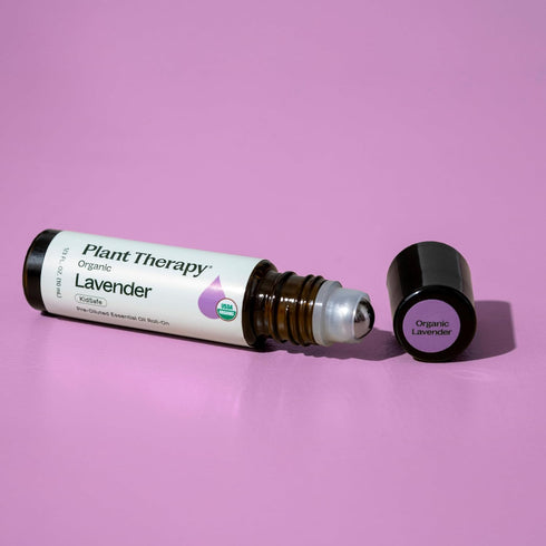Plant Therapy Organic Lavender Essential Oil - 100% Pure, Pre-Diluted Roll-On, Natural Aromatherapy, Therapeutic Grade