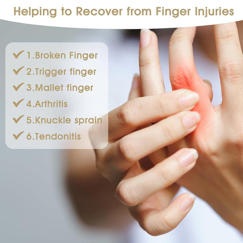 DIVINA VITAE Trigger Finger Splints - 5PCS Thumb Brace for Trigger Finger Pain Relief, Fits All Fingers (Skin Color)