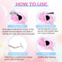 NXJ INFILILA 100PCS Disposable Plastic Glue Rings for Eyelash Extensions, Nail Art Tattoo Holder, Blossom Smart Cups