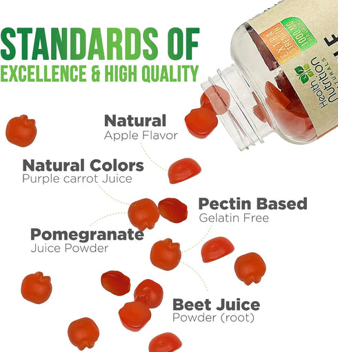 Vegan Apple Cider Vinegar Gummies, Max Strength 1000mg, 60 Gummies | ACV Supplement for Adults, Supports Digestion