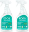 ECOS Bathroom Cleaner - All Purpose Spray for Shower, Tile & Bathtub, Natural Bathroom Cleaning Supplies (2-Pack)