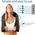InvoSpa Shiatsu Massager with Heat - Deep Tissue Kneading Pillow for Neck, Shoulders, and Back - Electric Full Body