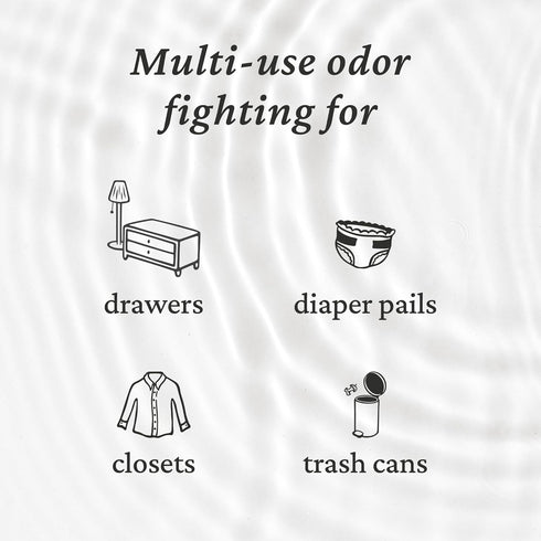 Fresh Wave Odor Removing Fresh Pod - 2 Refillable Pods & Packs, Natural Plant-Based Odor Eliminator