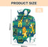 miaozhen 2L Funny Giraffe Monkey Stripe Green Blue Cute hot Water Bottle with Soft Cover hot Compress for Period Cramps