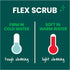 Scratch,1 Scotch-Brite Flex Scrub, Pink, Non-Scratch Dish Sponge with Flexible Shape, Non- Kitchen Sponge