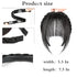 Wig with Bangs and Sideburns, Trendy Braided Headband Hair Accessories for Women, Braid Headband Hair Extensions