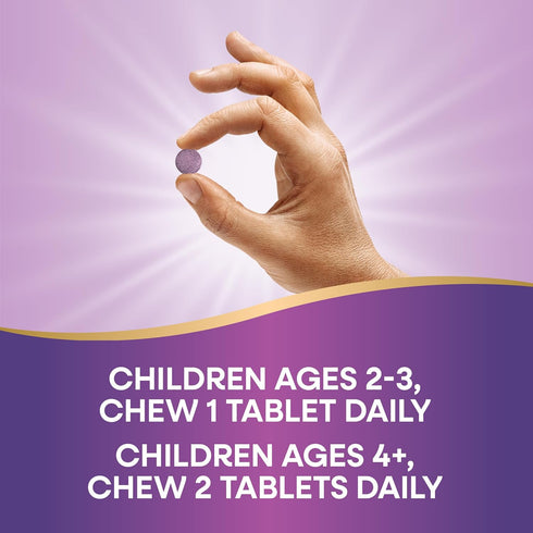 Nature's Way Sambucus Immune Chewable for Kids, Elderberry, Ages 2+, Vitamins C & A, 40 Tablets
