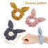Yaomiao 12 Pieces Bow Hair Scrunchies Bunny Ear Scrunchies for Women, Bow Silk Bowknot Elastic Hair Ties Ropes (Wave
