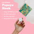 Papaya Reusable Paper Towels 2-Pack: 2 Sheets + 1 Hook, Quick Drying, Washable Kitchen Cloth, Eco Friendly Gift