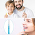 50 Pieces Interdental Brush Toothpick Dental Flossing Head Oral Hygiene Tool (Light Blue, Purple, Yellow, Gray, Light