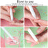 Maitys 2 Pieces Nail Whitening Pencil, 2-in-1 White Nail Pencil with Cuticle Pusher for DIY Nail Design