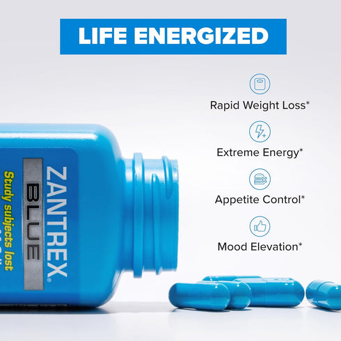 Blue Weight Loss Supplement Pills - Dietary Supplements for Weight Loss - 84 Count