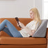 Knee Wedge Pillow, 8" Memory Foam Wedge Pillow for Knee Pain Relief, Back Sleeping, Sciatica Support