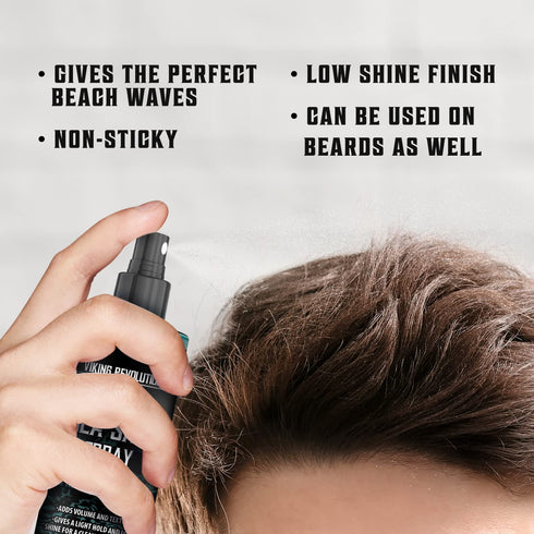 Viking Revolution Sea Salt Spray for Hair Men, Texturizing Spray with Kelp & Aloe Vera, 2 Pack Beach Hair Spray