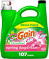 Gain + Aroma Boost Liquid Laundry Detergent, Spring Daydream Scent, 154 fl oz, 107 Loads, HE Compatible