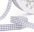VGoodall Dark Grey Gingham Ribbon, 3/8 x 50Yd Craft Ribbon for Hair Accessories and Gift Wrapping